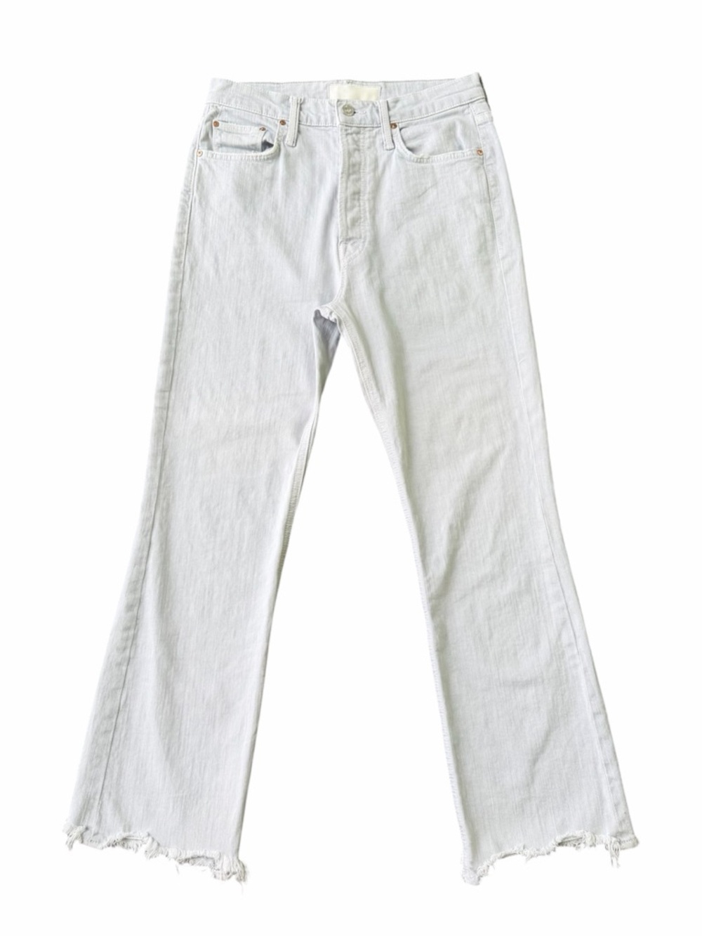 Mother Superior The Tripper Chew The Devil May Care Denim Jeans Size 28 Raw Hem